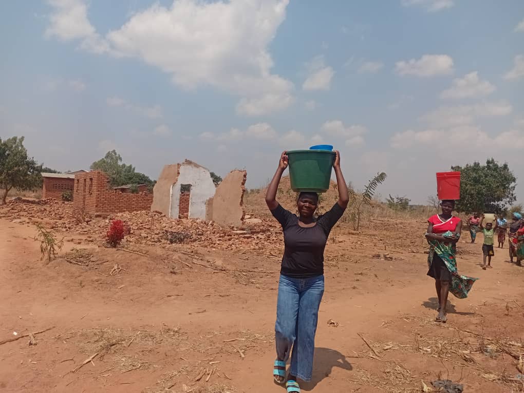 Woman carrying water